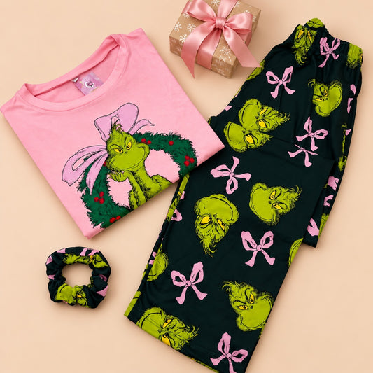 PIJAMA GRINCH ROSA 🎀