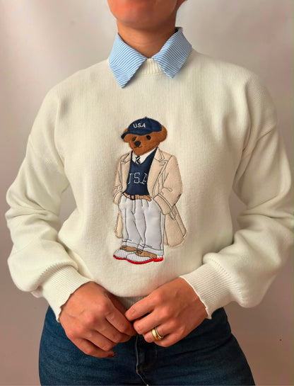 SUÉTER POLO BLANCO