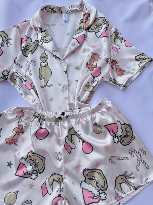 PIJAMA GRINCH ROSA SHORT