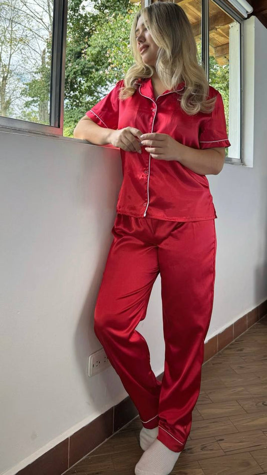 PIJAMA PANTALON ( MANGA CORTA )